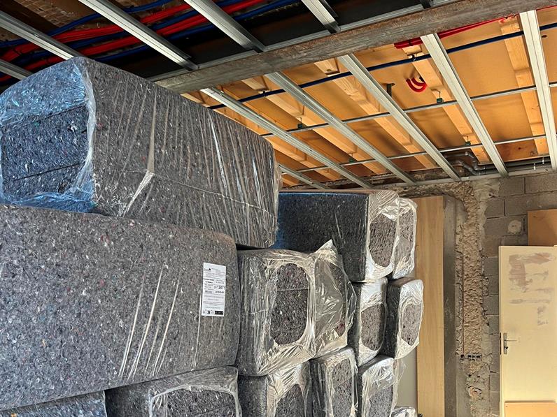 Panneaux en coton et textiles recyclés Passiv par Ouateco