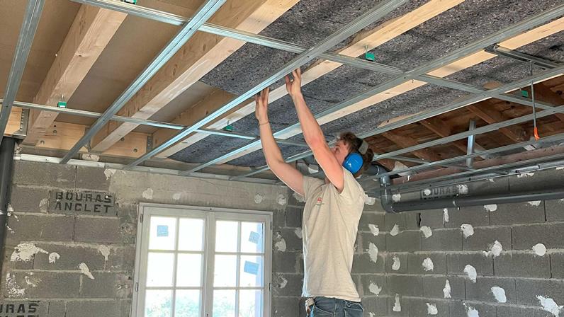 Pose Panneaux Passiv isolation plafond