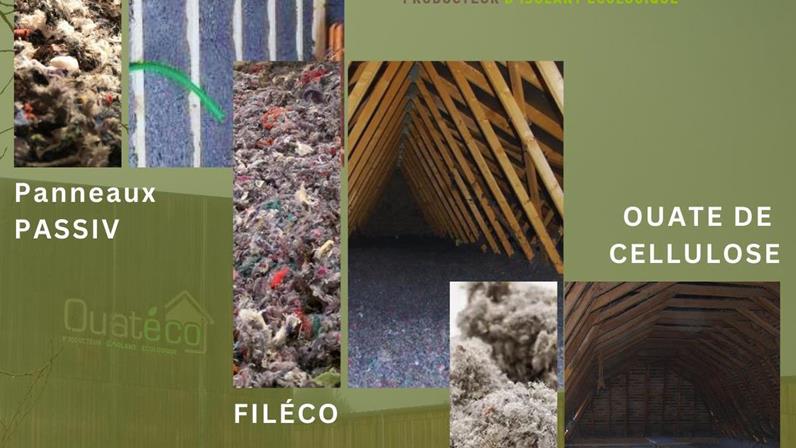 Isolation sans biocide ouate de cellulose ou coton Ouateco