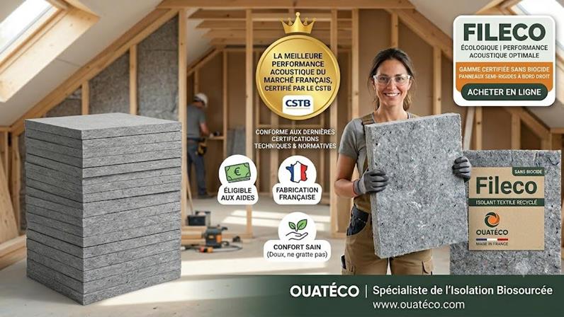 Lutter contre la chaleur avec l'isolant Fileco Ouateco
