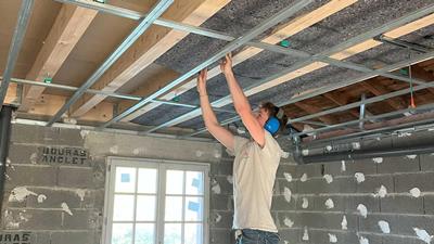 Pose Panneaux Passiv isolation plafond