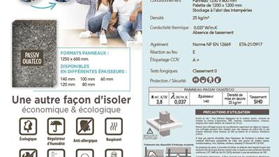 Isolant sans biocide Ouateco